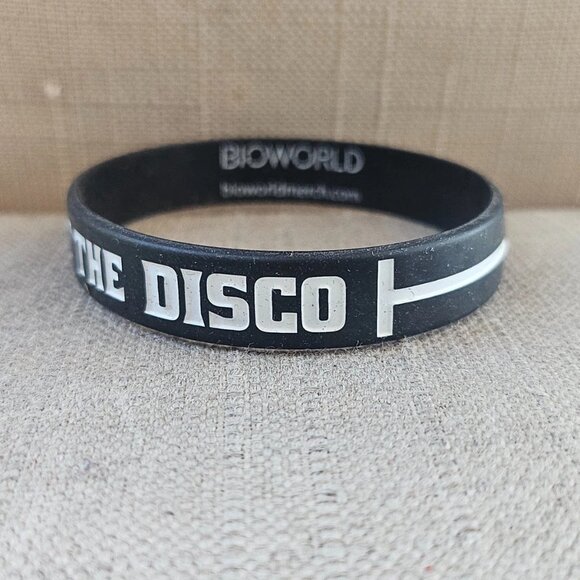 Bioworld Panic at the Disco Wrist Band Rubber Stretched Bracelet Unisex Jewelry - Picture 5 of 10